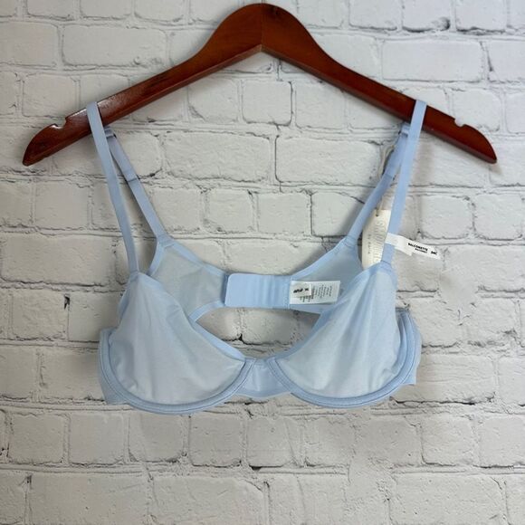 Aerie Smoothez 34C Green Mesh Unlined Balconette Full Coverage Underwire Bra - Picture 2 of 15